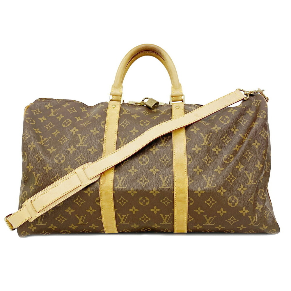 LOUIS VUITTON Authentic Brown Monogram Boston Bag